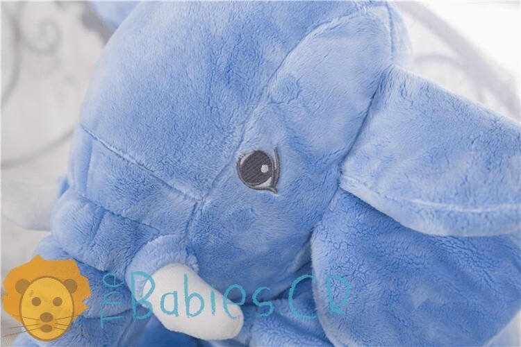 Almohada de Elefante Celeste Personalizada para Bebé - Imagen 4