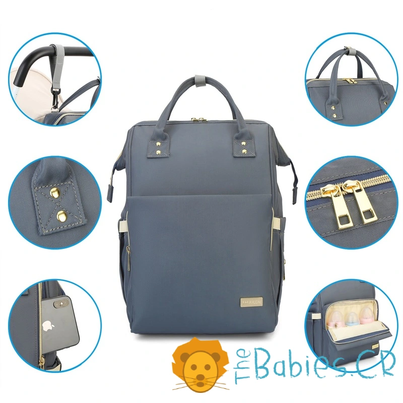 Pañalera tipo mochila LEQUEEN - Imagen 3