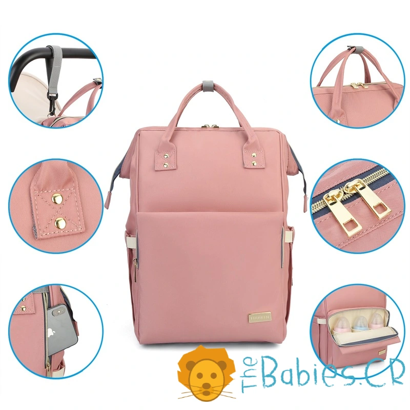 Pañalera tipo mochila LEQUEEN - Imagen 3