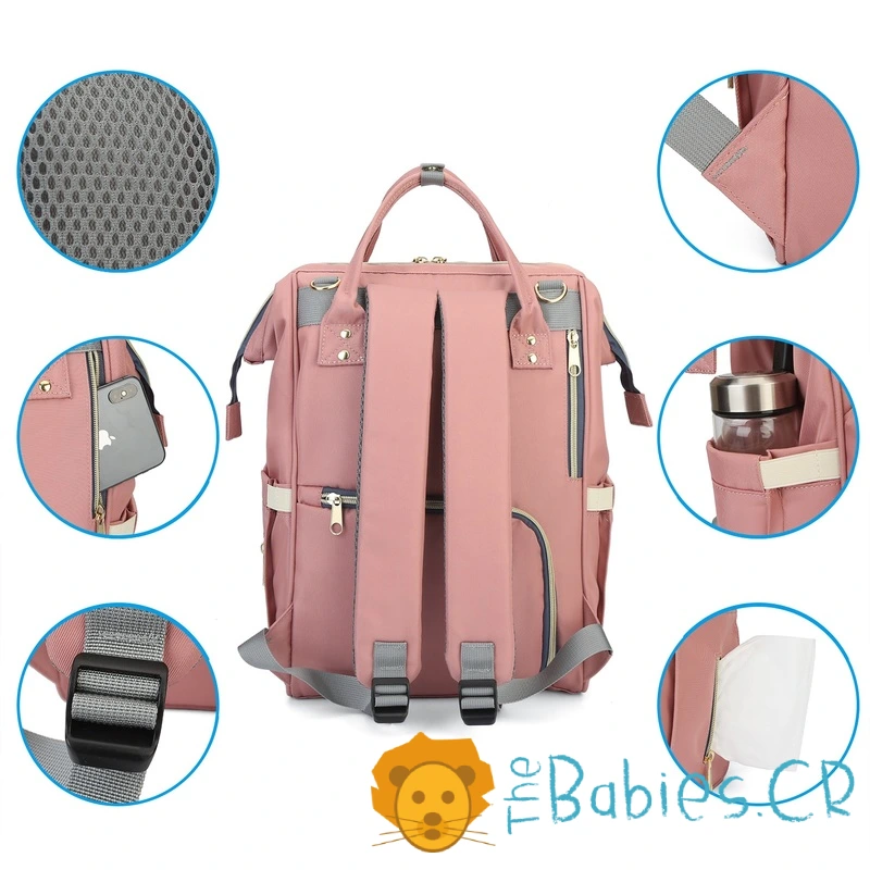 Pañalera tipo mochila LEQUEEN - Imagen 4