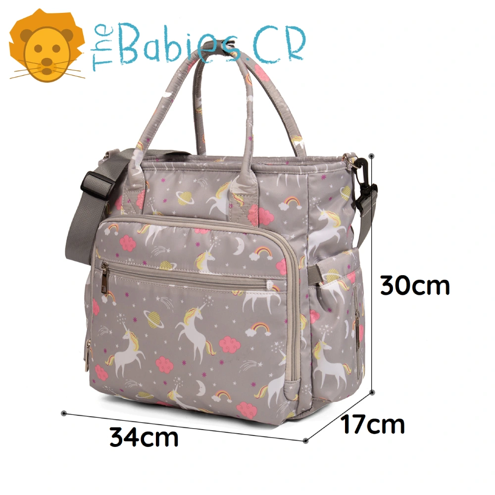 Pañalera tipo bolso ajustable LEQUEEN - Imagen 5