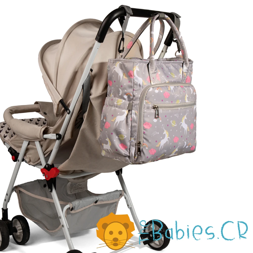 Pañalera tipo bolso ajustable LEQUEEN - Imagen 3