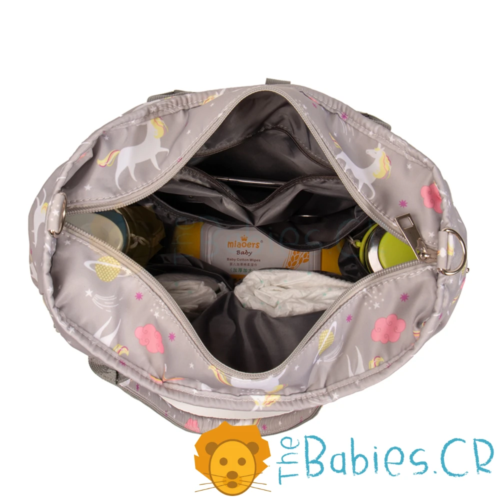 Pañalera tipo bolso ajustable LEQUEEN - Imagen 2