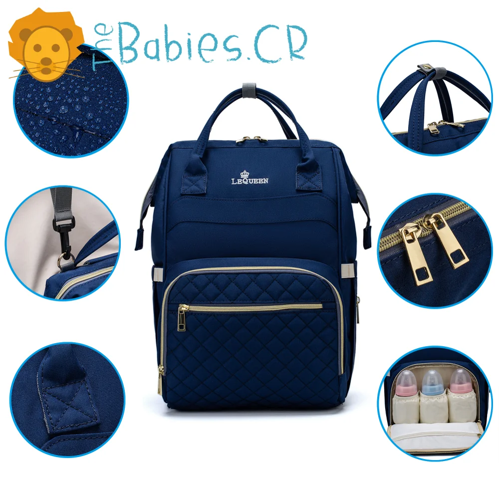 Pañalera tipo mochila LEQUEEN - Imagen 4
