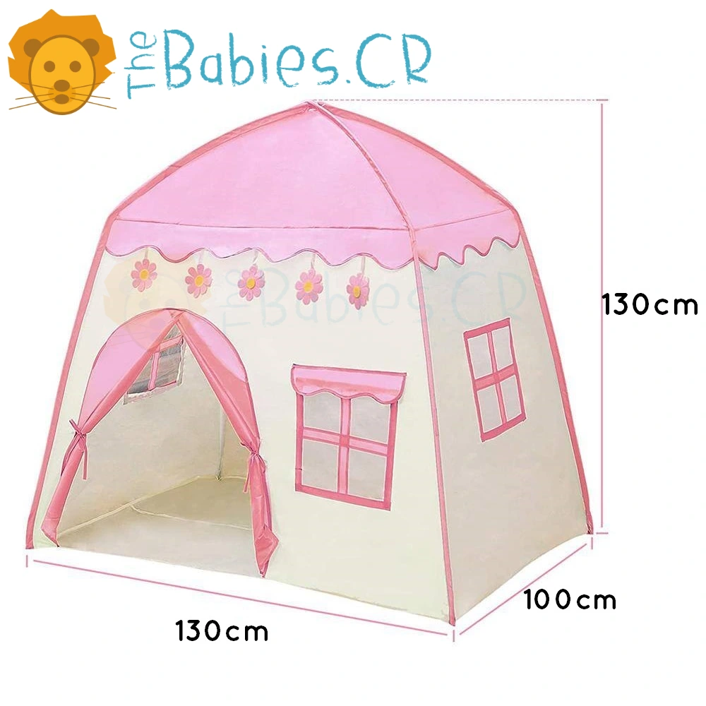 Tienda tipo casita juguete rosada - Imagen 2