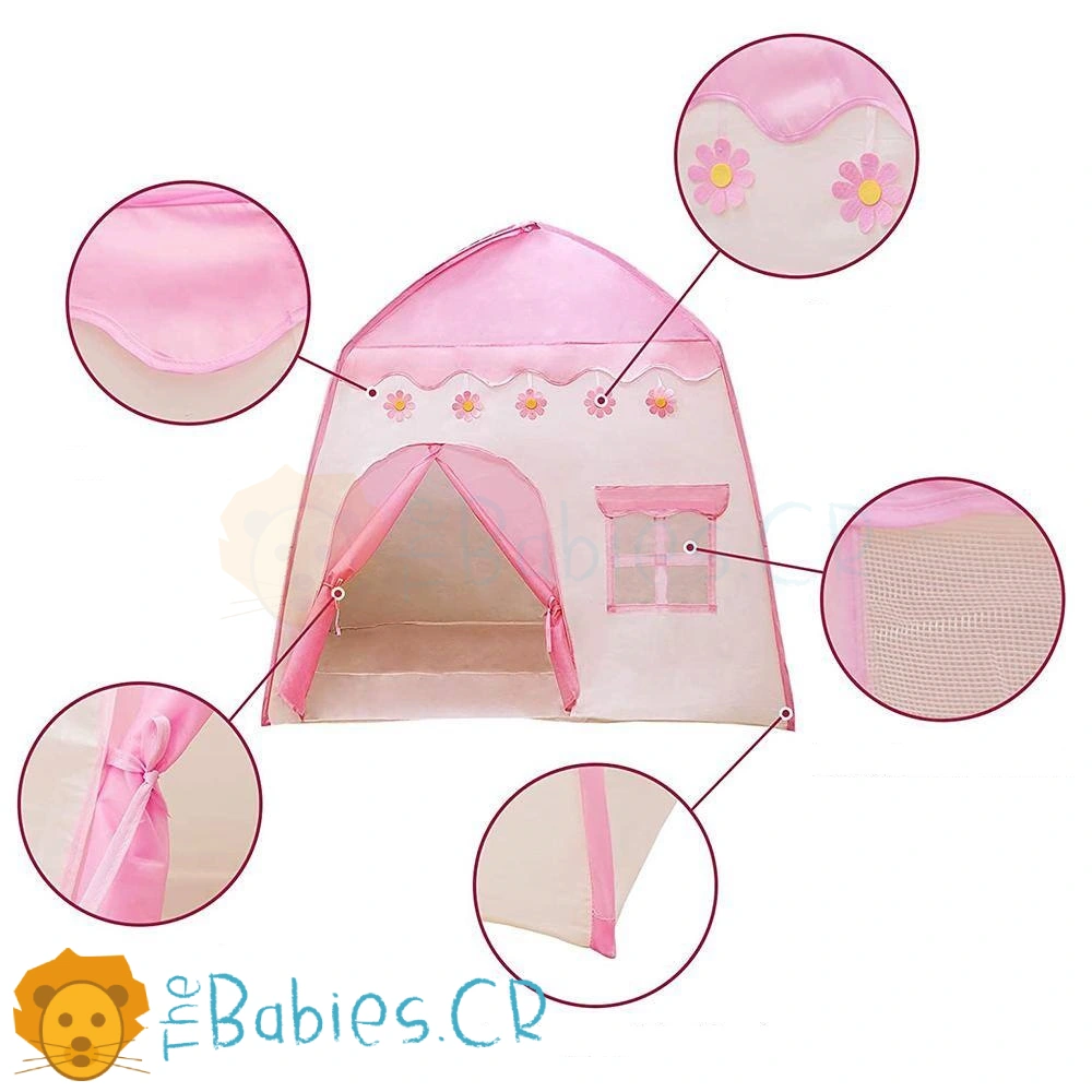 Tienda tipo casita juguete rosada - Imagen 3