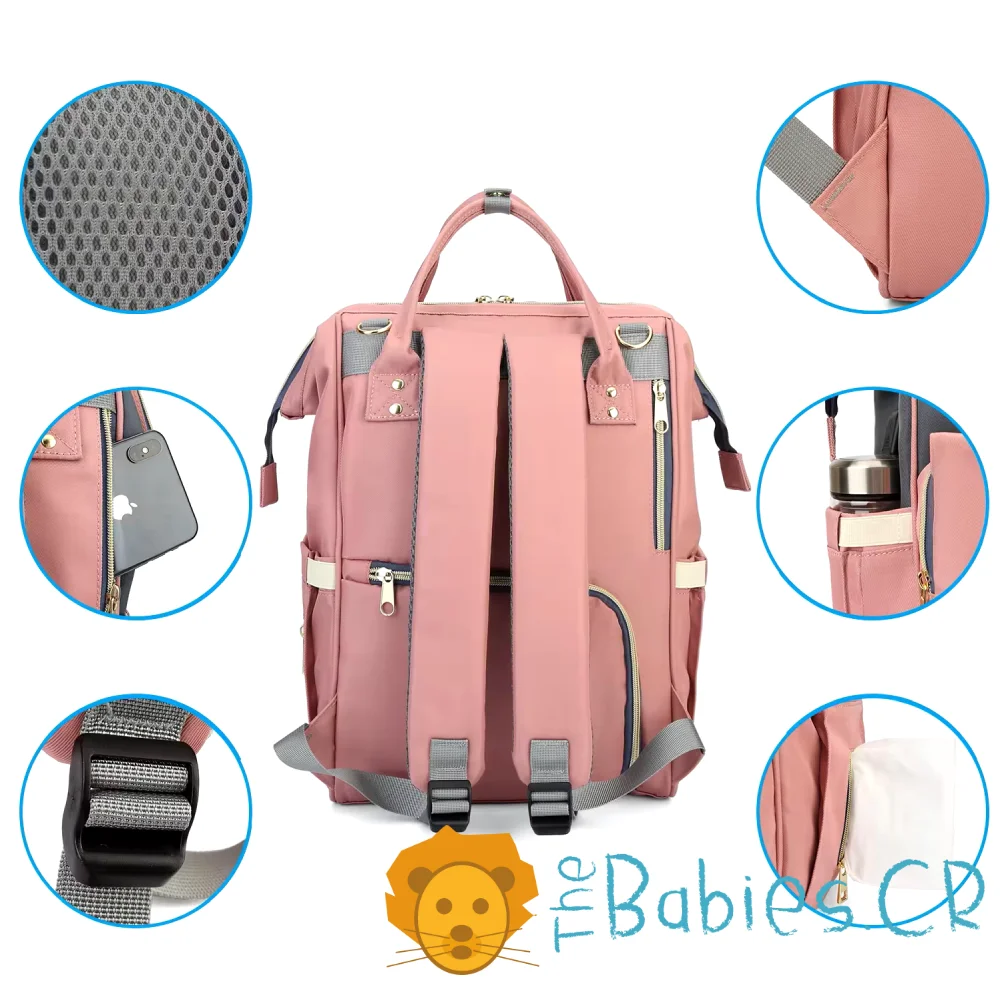 Pañalera tipo mochila LEQUEEN - Imagen 3