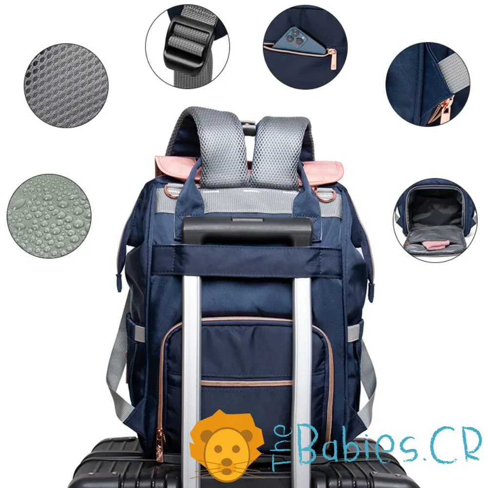 Pañalera tipo mochila LEQUEEN - Imagen 3