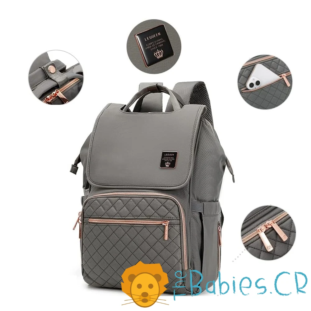 Pañalera tipo mochila LEQUEEN - Imagen 6