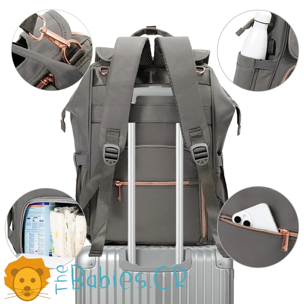 Pañalera tipo mochila LEQUEEN - Imagen 8