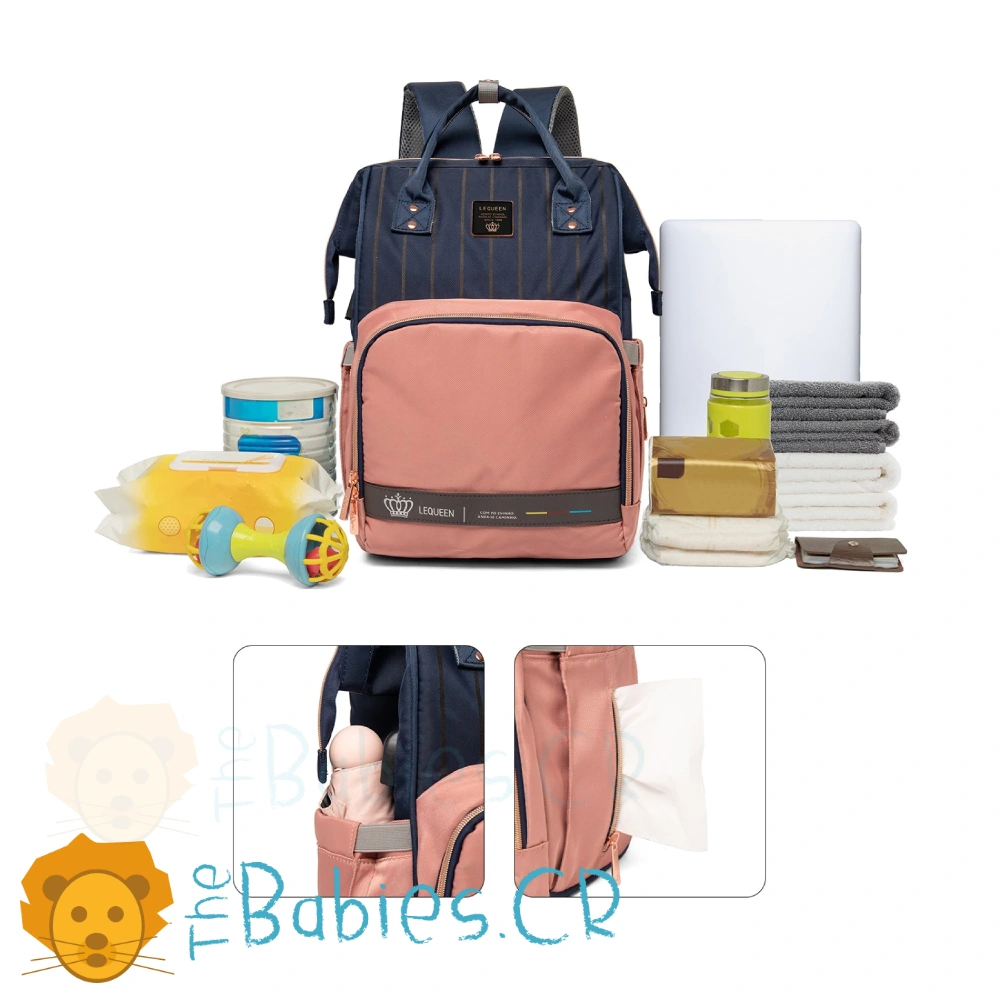 Pañalera tipo mochila LEQUEEN - Imagen 4