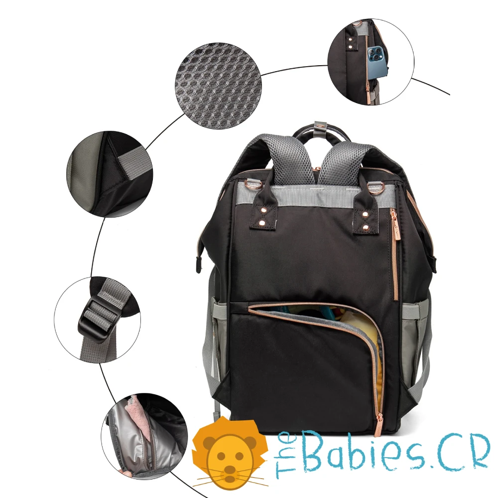 Pañalera tipo mochila LEQUEEN - Imagen 3