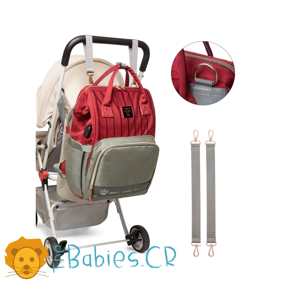 Pañalera tipo mochila LEQUEEN - Imagen 5