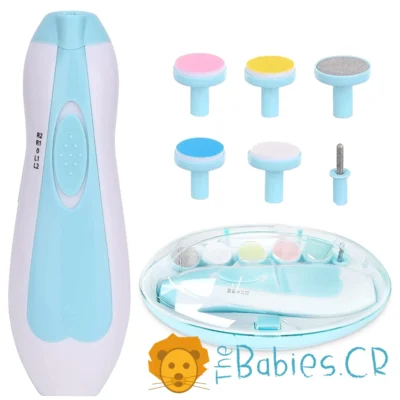 Lima eléctrica de uñas celeste