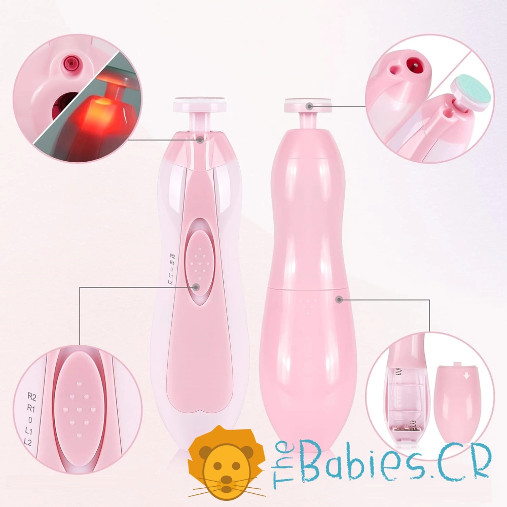 Lima eléctrica de uñas rosada - Imagen 2