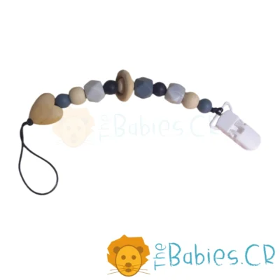 Sujetador de chupeta blanco