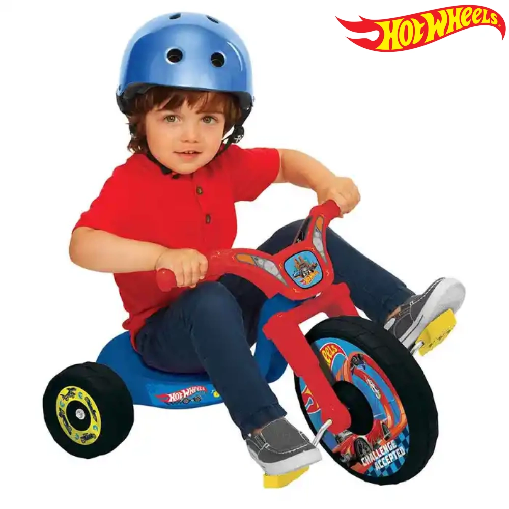 Triciclo con llanta grande Hot Wheels