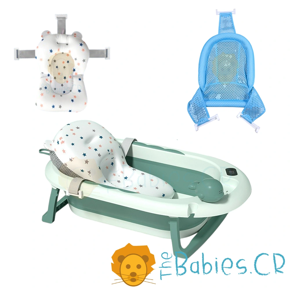 Bañera / Tina Verde plegable con termómetro