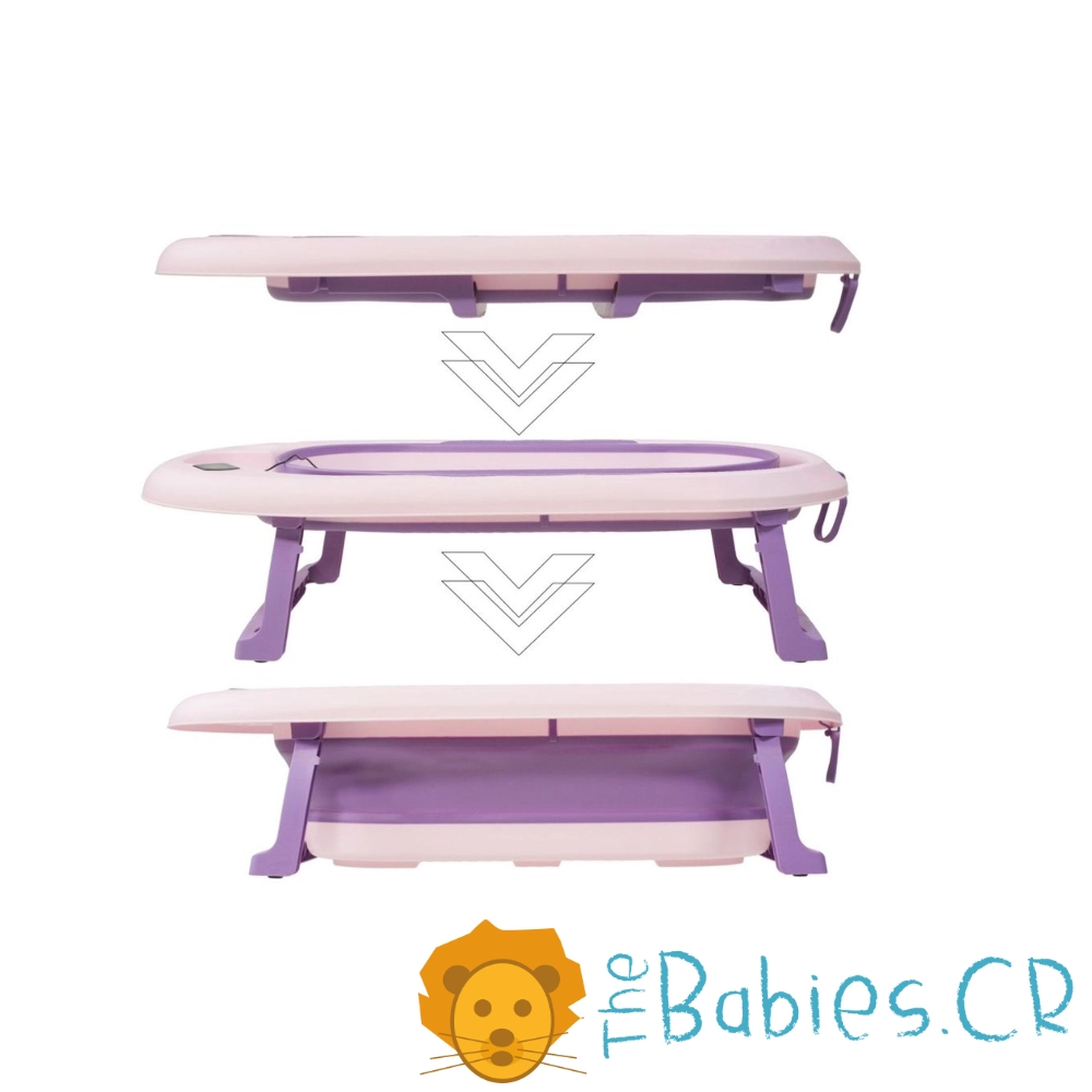 Bañera / Tina Morada plegable con termómetro - Imagen 5