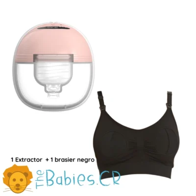 Extractor eléctrico inalámbrico manos libres + 1 brasier negro